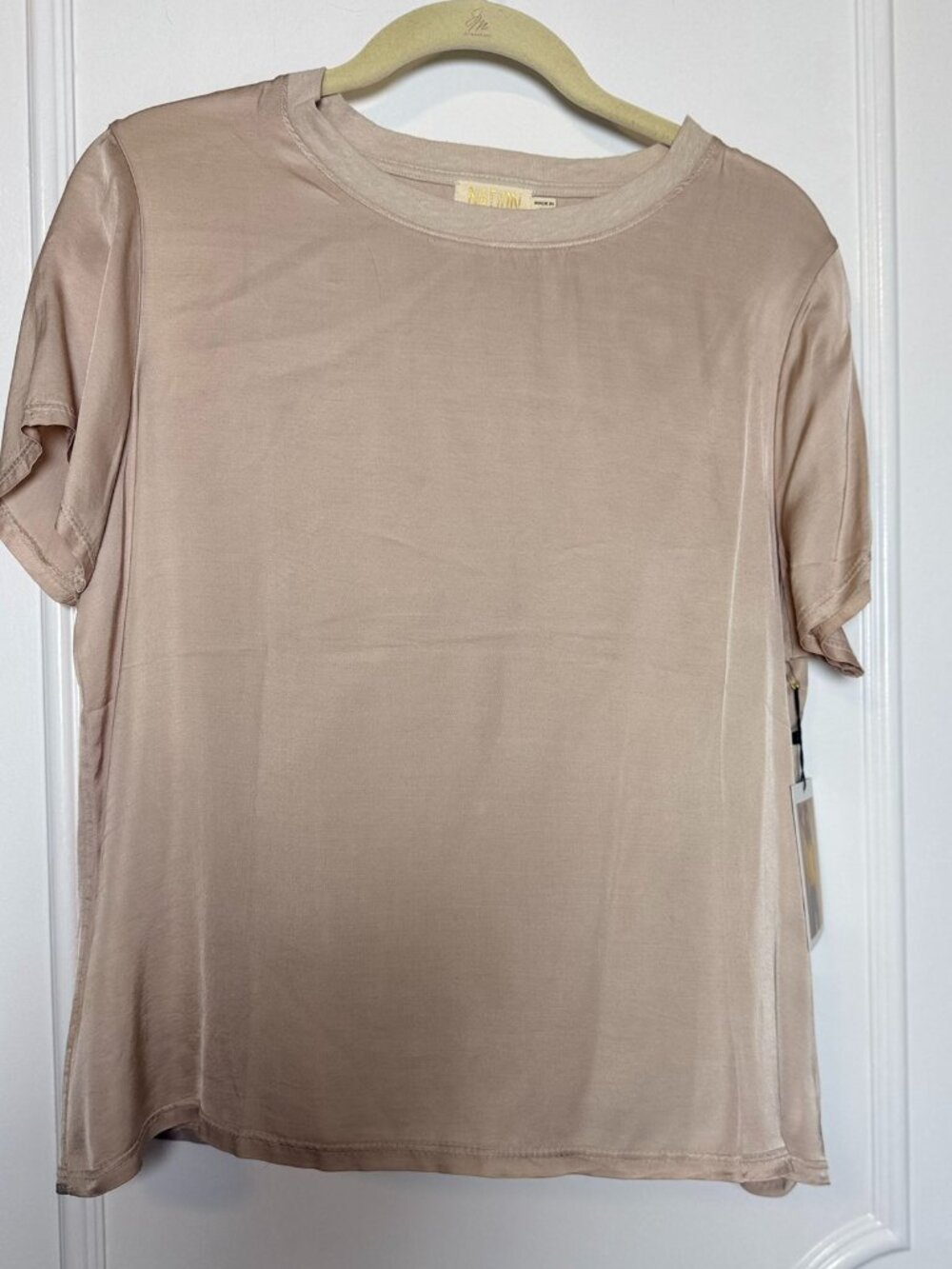 Nation LTD Silk Viscose Short Sleeve Tee- Size M